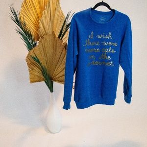 M True Confessions Style Co. Comfy Blue Sweatshirt